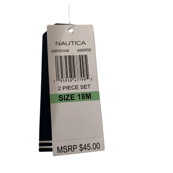 Short Set Nautica 18 Mo 2 pc Whale in Vallarta Blue NWT - Picture 10 of 10